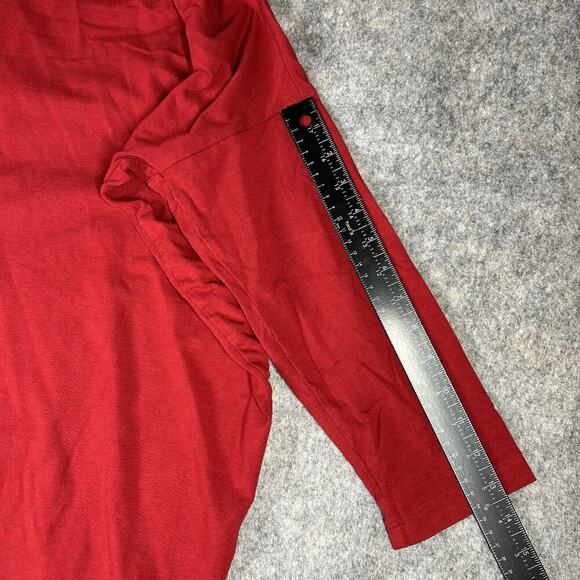 Bryn Walker Tunic Top Womens Large Red Popover Relaxed Oversized Bamboo Organic - Picture 5 of 10